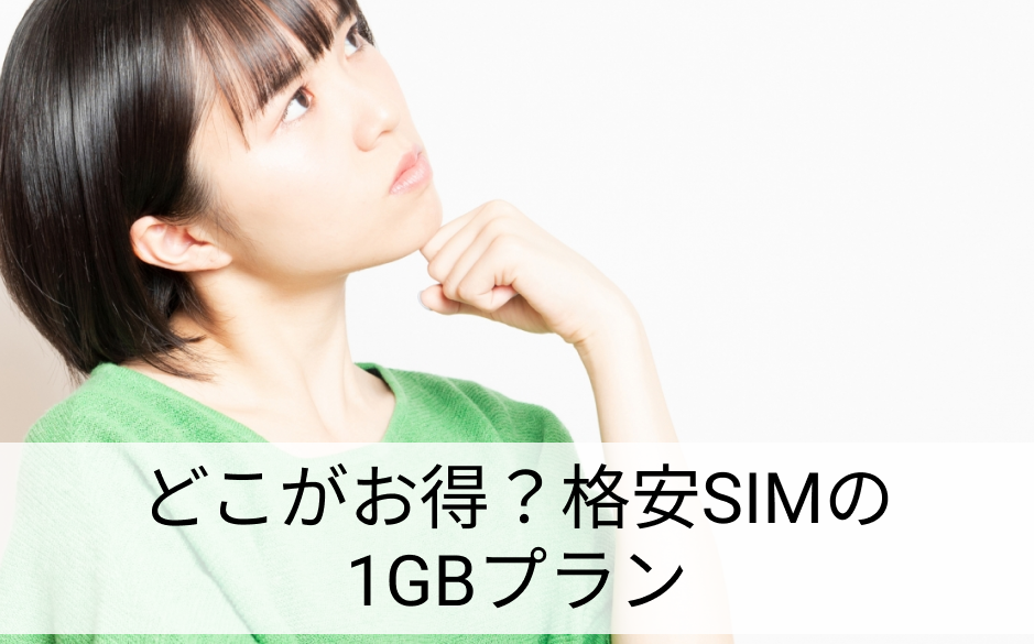 格安SIM 1GB比較